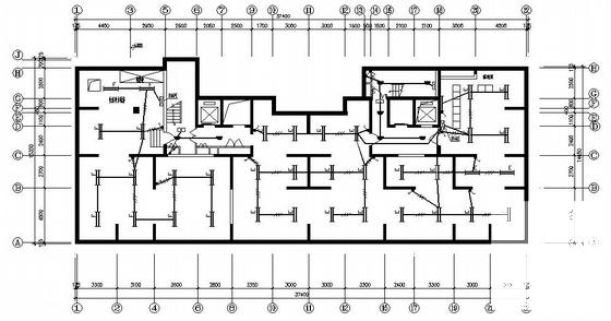 18层住宅楼电气CAD施工图纸 - 1