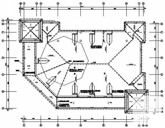 美食城5层大楼电气CAD施工图纸(火灾自动报警) - 3