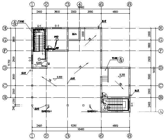 两层简约式别墅电气设计CAD施工图纸 - 2