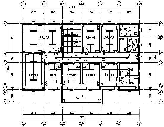 3层小型办公楼电气设计CAD施工图纸 - 1