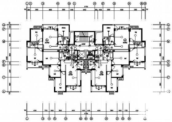 18层住宅楼电气设计CAD施工图纸(楼宇对讲系统) - 2