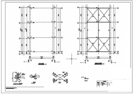 3层钢管桁架框架厂房结构设计方案CAD图纸 - 3