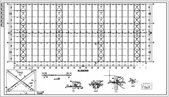 带吊车厂房门式刚架结构设计方案CAD图纸 - 2