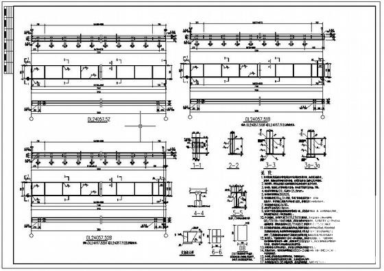 带吊车厂房门式刚架结构设计方案CAD图纸 - 3
