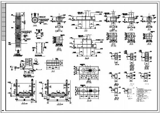 两跨门式刚架厂房结构设计方案CAD施工图纸 - 2