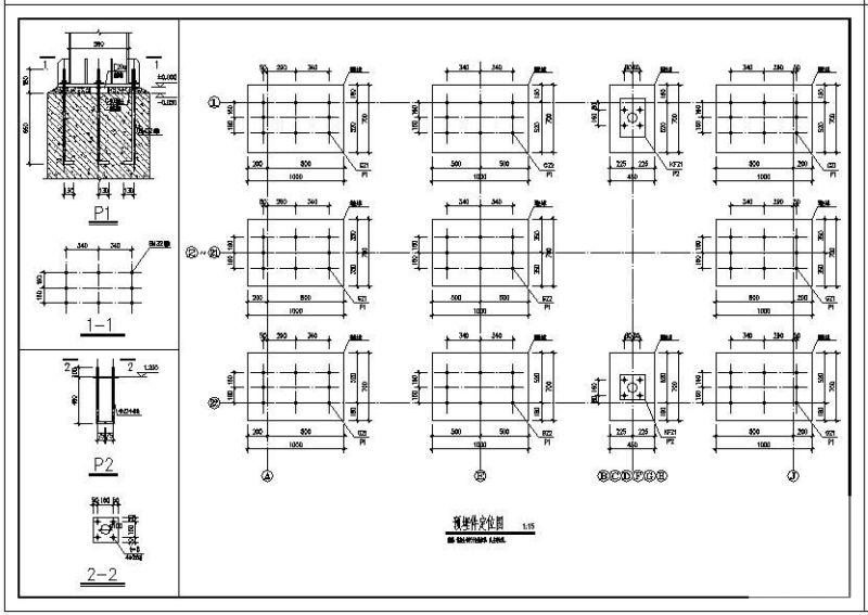 带吊车全钢结构单层厂房结构设计方案CAD图纸 - 2