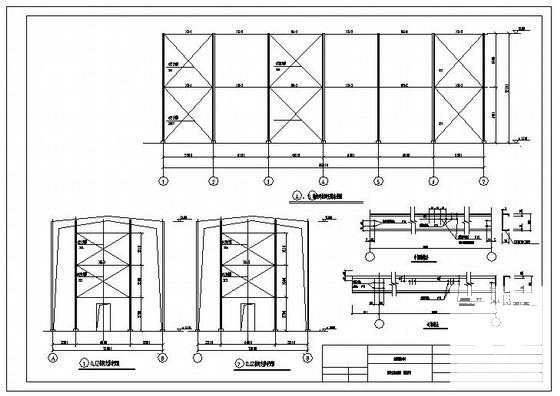 12米跨厂房结构设计方案CAD图纸 - 2