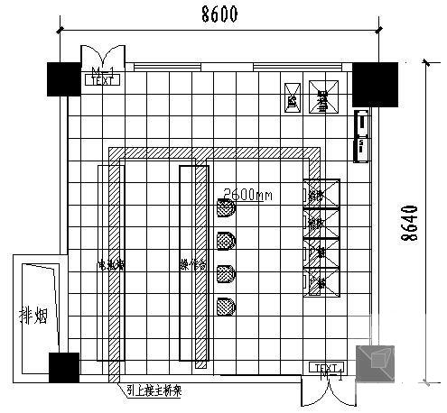 海盐五星酒店消防中控室电气设计CAD施工图纸 - 3