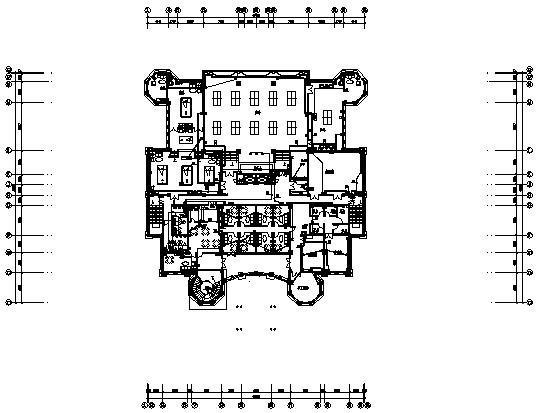 高档小区4层综合楼电气设计CAD施工图纸 - 4