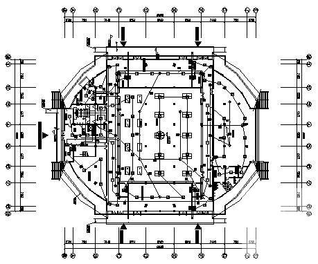 室内体育馆电气设计CAD施工图纸 - 3