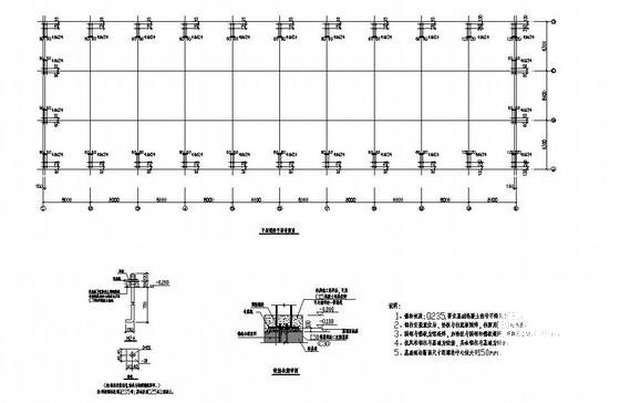 钢结构厂房结构CAD施工图纸(平面布置图) - 2