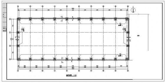 21米跨门式刚架厂房结构设计方案CAD图纸 - 2