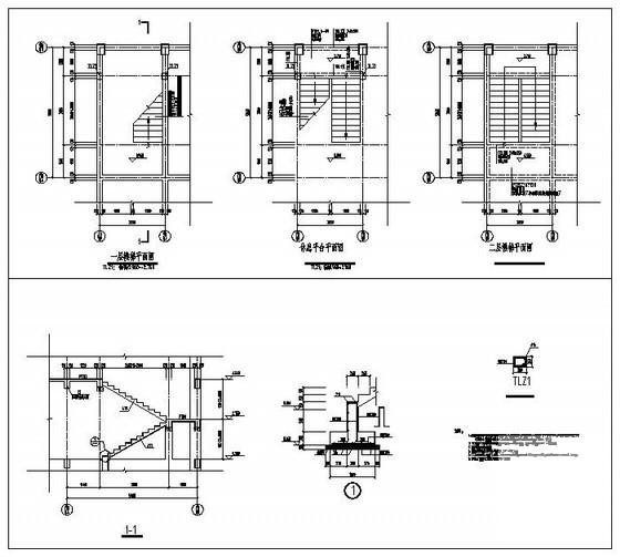 物流中心办公楼结构CAD施工图纸 - 4