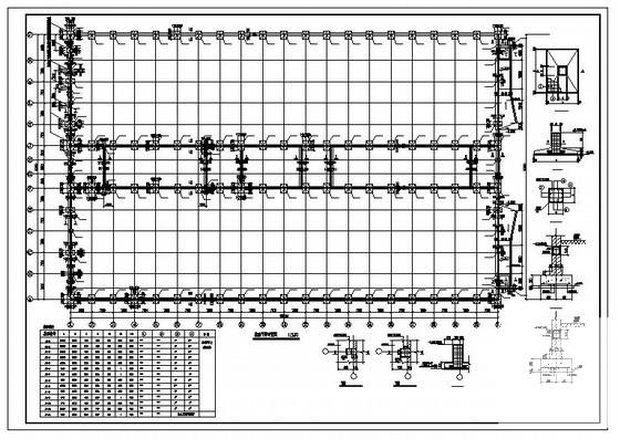 39米跨门式厂房结构设计方案CAD图纸 - 1
