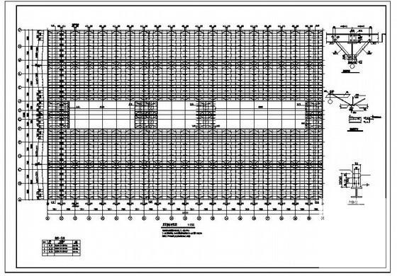 39米跨门式厂房结构设计方案CAD图纸 - 3