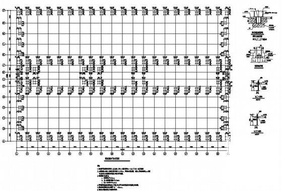 39米跨厂房结构设计方案CAD图纸(平面布置图) - 3