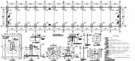带5t吊车轻钢厂房建筑结构设计方案CAD图纸 - 4