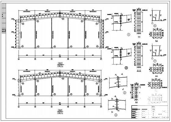 41米跨钢结构厂房建筑结构设计方案CAD图纸 - 4