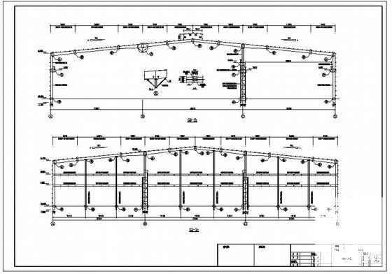 单层门式刚架厂房结构设计方案CAD图纸 - 4