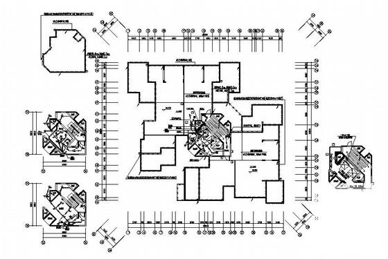 高层住宅楼电气设计CAD施工图纸(综合布线系统) - 1