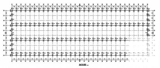 72m带吊车钢结构厂房结构设计图纸(平面布置图) - 1