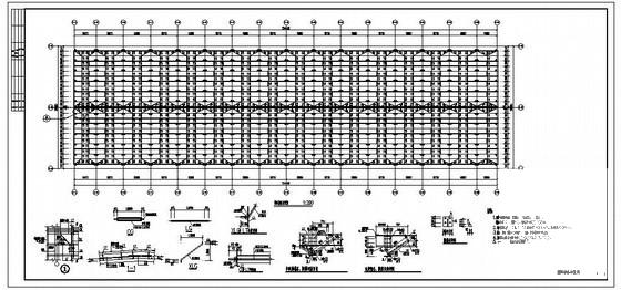 36米跨门式钢架厂房结构设计方案CAD图纸 - 2
