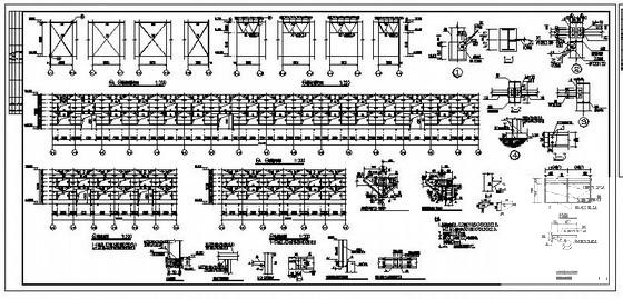 36米跨门式钢架厂房结构设计方案CAD图纸 - 3