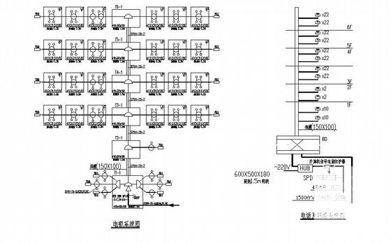 6层宾馆电气设计CAD施工图纸(火灾自动报警) - 3