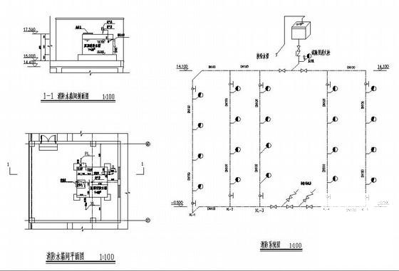 商业办公楼给排水采暖系统CAD施工图纸 - 3