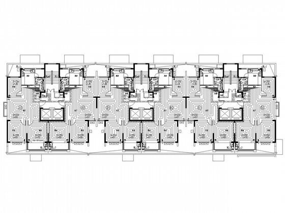 高层住宅楼建筑地暖系统设计图纸（给排水设计） - 1
