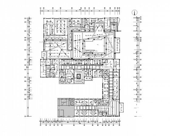 5层医院强弱电CAD施工图纸（给排水、暖通） - 1