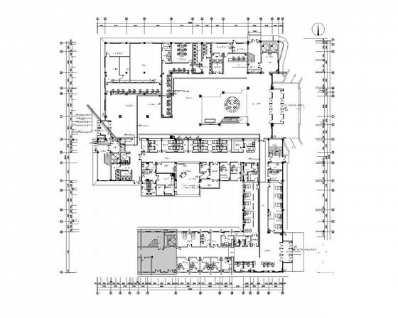 5层医院强弱电CAD施工图纸（给排水、暖通） - 2