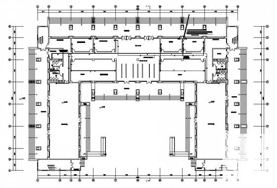 学校5层框架结构图纸书行政楼电气CAD施工图纸(防雷接地系统) - 2