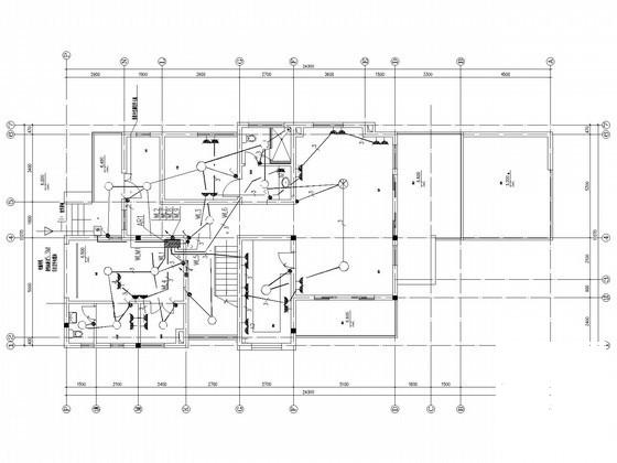 4层高档别墅水电CAD施工图纸（第三类防雷） - 1