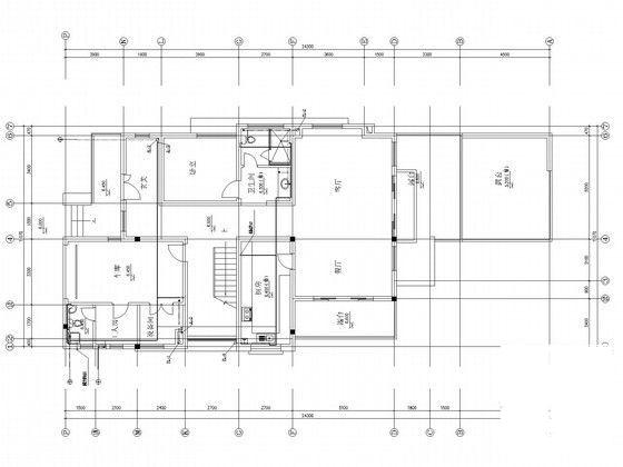 4层高档别墅水电CAD施工图纸（第三类防雷） - 5
