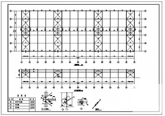 单层门式刚架厂房结构设计方案CAD图纸 - 2
