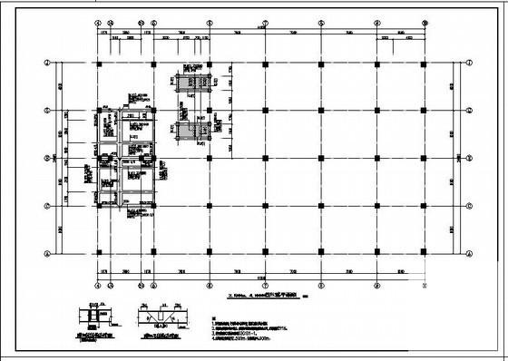 多层门式刚架带吊车厂房结构设计图纸(平面布置图) - 2