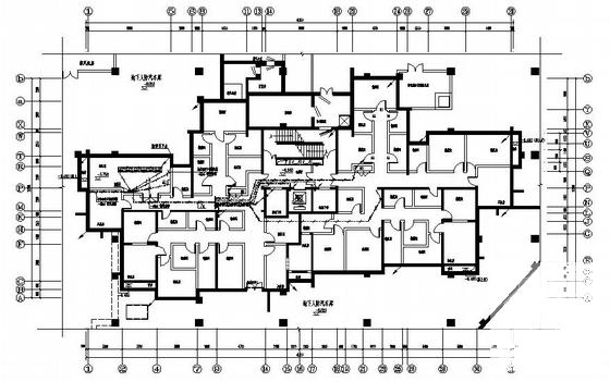 32层框剪结构住宅楼电气CAD施工图纸 - 4