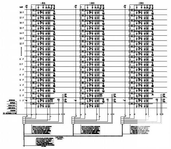 28层高层住宅楼小区电气CAD施工图纸 - 2