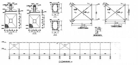 15m跨钢结构厂房结构设计施工图纸(平面布置图) - 1