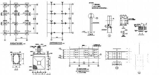 15m跨钢结构厂房结构设计施工图纸(平面布置图) - 3
