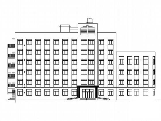 6层框架综合楼建筑施工CAD图纸 - 1