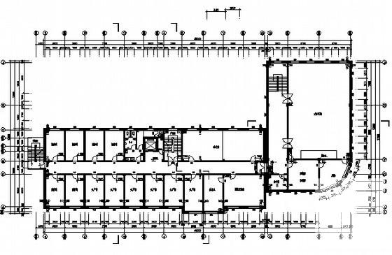 6层框架综合楼建筑施工CAD图纸 - 3