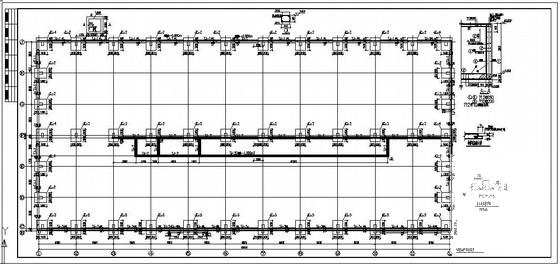 框排架厂房及辅助用房结构设计方案CAD图纸 - 1
