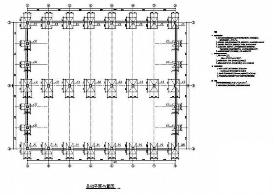 36m单层钢结构厂房建筑结构设计图纸(平面布置图) - 2
