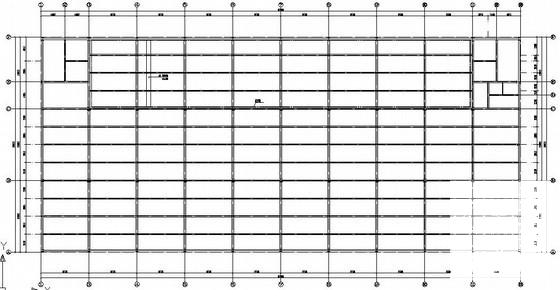 汽车用品厂房结构CAD施工图纸(平面布置图) - 2