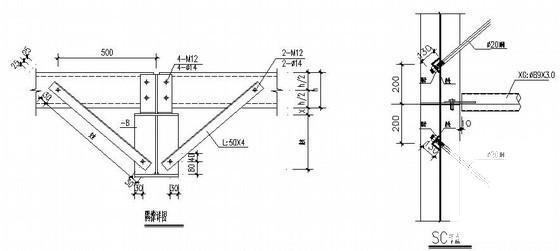 汽车用品厂房结构CAD施工图纸(平面布置图) - 4