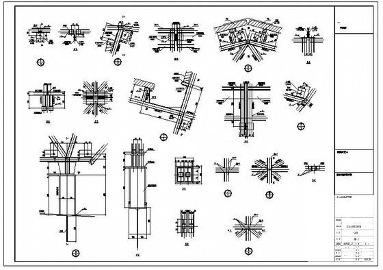 厂房球形气楼钢结构设计方案CAD图纸(平面布置图) - 4