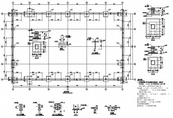 30米钢结构单层厂房建筑结构设计方案CAD图纸 - 1
