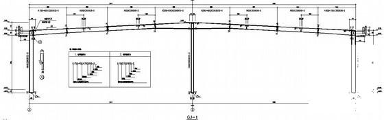 2X24米跨门式刚架厂房结构设计图纸(系统布置图) - 3